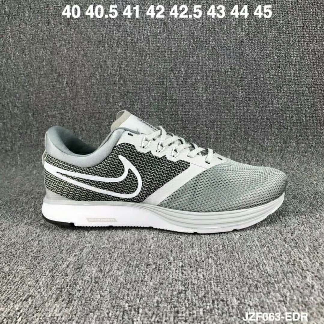 Nike Zoom Strike Grey Black White Running Shoes